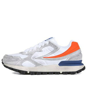 FILA �t�B�� �����Y �X�j�[�J�[ �yFILA Zagato Washing Low Top Running Shoes Grey/Orange/Blue 1RM01579D_817�z �T�C�Y US_9(27.0cm)
