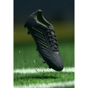 AfB_X Y T_ V[Y COPA PURE - Football boots firm ground - core black/solid grey/lucid lemon