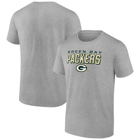 ファナティクス メンズ Tシャツ トップス Green Bay Packers Fanatics Branded Swagger TShirt Heather Gray