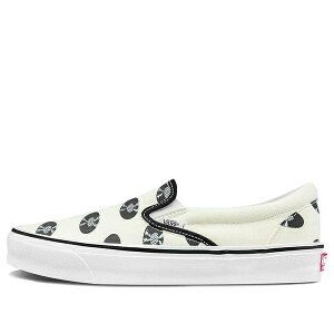 Vans �o���Y �����Y �X�j�[�J�[ �yVans Wacko Maria x OG Classic Slip-On LX 'White Records' VN0A45JK592�z �T�C�Y US_9.5(27.5cm)