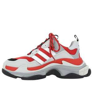 Balenciaga oVAK Y Xj[J[ yBalenciaga x adidas Triple S Sneakers 'White Grey Red' 712821W2ZB46121z TCY US_8(26.0cm)