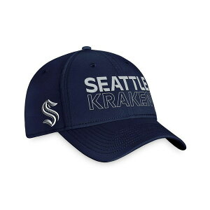 t@ieBNX Y Xq ANZT[ Men's Deep Sea Blue Seattle Kraken Authentic Pro Road Flex Hat Deep Sea Blue
