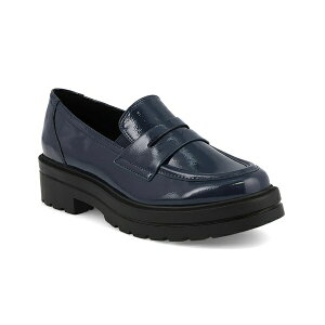 ~A fB[X Xb|E[t@[ V[Y Women's Yoani Round Toe Lug Sole Loafers Navy