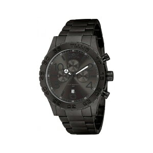 CrN^ Y rv ANZT[ Men's 1272 Specialty Quartz Chronograph Gunmetal Dial Watch Black