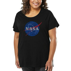 GG[|bvA[g fB[X Jbg\[ gbvX Plus Size NASA's Most Notable Missions Word Art T-Shirt Black
