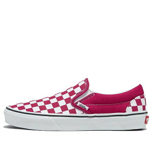 Vans �o���Y �����Y �X�j�[�J�[ �yVans Classic Slip-On Checkerboard 'Cherries Jubilee' VN000BVZC9L�z �T�C�Y US_5.5(23.5cm)