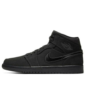 Jordan �W���[�_�� �����Y �X�j�[�J�[ �yAir Jordan 1 Mid 'Triple Black Suede' 554724-056�z �T�C�Y US_7(25.0cm)