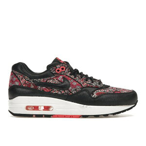 Nike �i�C�L ���f�B�[�X �X�j�[�J�[ �yNike Air Max 1 Liberty Black Paisley (Women's)�z �T�C�Y US_6.5(23.5cm) Black/Black-Solar Red-White