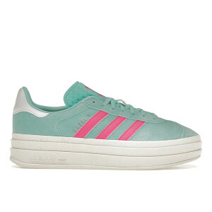 adidas �A�f�B�_�X ���f�B�[�X �X�j�[�J�[ �yadidas Gazelle Bold Flash Aqua Lucid Pink (Women's)�z �T�C�Y US_9(26.0cm) Flash Aqua/Lucid Pink/Cloud White