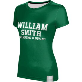 プロスフィア レディース Tシャツ トップス Hobart & William Smith Colleges ProSphere Women's Swimming & Diving TShirt Green