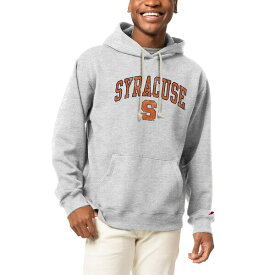リーグカレッジエイトウェア メンズ パーカー・スウェットシャツ アウター Syracuse Orange League Collegiate Wear Arch Over Logo Essentials Pullover Hoodie -