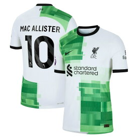 ナイキ メンズ ユニフォーム トップス Alexis Mac Allister Liverpool Nike 2023/24 Away Authentic Player Jersey White