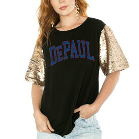 ゲームデイ レディース Tシャツ トップス DePaul Blue Demons Gameday Couture Women's Shine On Heavyweight TShirt -