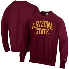 チャンピオン メンズ パーカー・スウェットシャツ アウター Arizona State Sun Devils Champion Arch Reverse Weave Pullover Sweatshirt -