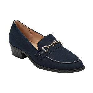 oh[m fB[X Xb|E[t@[ V[Y Women's Rummie Bit Block Heel Loafers Navy