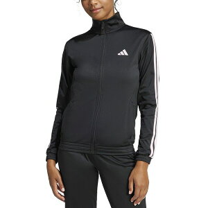 AfB_X fB[X WPbgu] AE^[ Women's Tricot 3-Stripes Track Jacket Black/Clear Pink