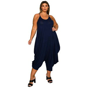 uh fB[X s[X gbvX Plus Size Quinn Pocket Jumpsuit Navy