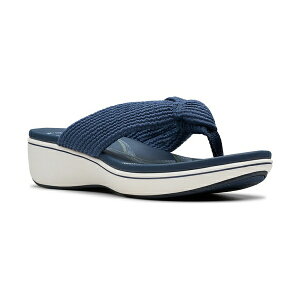 N[NX fB[X T_ V[Y Cloudsteppers Breeze Rae Erin Slip-On Flat Sandals Navy Textile