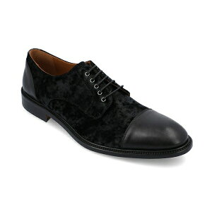 ^tg Y hXV[Y V[Y Men's Jack Handcrafted Leather, Velvet and Wool Dress Shoes Black Velour