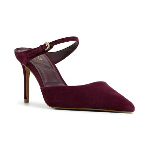 Ah fB[X pvX V[Y Women's Sidnney Two-Piece Pointed Toe High Heel Pumps Red Suede