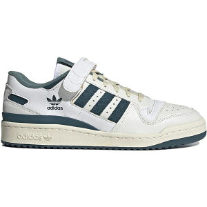 adidas �A�f�B�_�X �����Y �X�j�[�J�[ �yadidas Forum 84 Low White Wild Teal�z �T�C�Y US_12.5(30.5cm) Off White/Wild Teal/Cream White