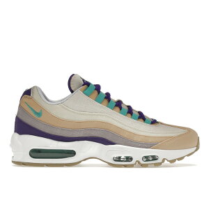 Nike �i�C�L �����Y �X�j�[�J�[ �yNike Air Max 95 Air Sprung Sail Purple Teal�z �T�C�Y US_9(27.0cm) Sesame/Coconut Milk/Phantom/Washed Teal