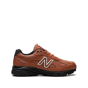 �j���[�o�����X �����Y �X�j�[�J�[ �V���[�Y X teddy santis 990v4 made in usa mahogany black sneakers Brown