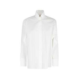 �Z�~�N�`���[�� ���f�B�[�X �V���c �g�b�v�X Juana open back shirt White