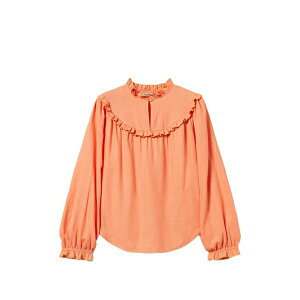 �c�C���Z�b�g ���f�B�[�X �V���c �g�b�v�X Ruffled blouse Orange