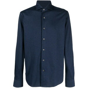 �I���A�� �����Y �V���c �g�b�v�X M䩘Rlange-effect long-sleeve shirt Blue