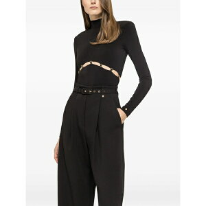 �j�b�T ���f�B�[�X �V���c �g�b�v�X High-neck ring bodysuit Black