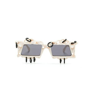 �N�{���E�� �����Y �T���O���X�E�A�C�E�F�A �A�N�Z�T���[ X20 hypercore geometric-frame sunglasses White