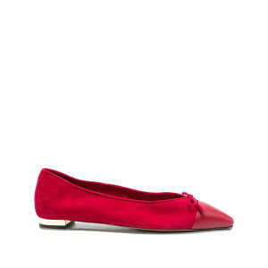 �A�N�A�Y�[�� ���f�B�[�X �T���_�� �V���[�Y Bow-detail cap-toe flats Red