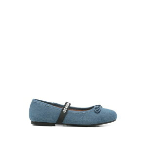 ���u ���X�L�[�m ���f�B�[�X �T���_�� �V���[�Y Bow-detail strap ballet flats Blue