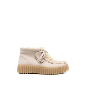 �N���[�N�X ���f�B�[�X �u�[�c �V���[�Y Torhill shearling-panel lace-up boots Neutrals