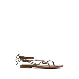�W�������B�g ���b�V ���f�B�[�X �T���_�� �V���[�Y Tie-fastening sandals Brown
