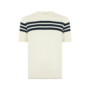 ���x���g�R���[�i �����Y �j�b�g&�Z�[�^�[ �A�E�^�[ Stripe-print short-sleeve sweater Neutrals
