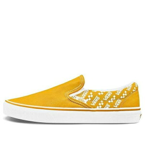 Vans �o���Y �����Y �X�j�[�J�[ �yVans Classic Slip-On 'Logo Repeat - Cadmium Yellow' VN0A4U38WL3�z �T�C�Y US_10(28.0cm)
