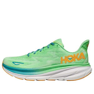HOKA ONE ONE �z�J�I�l�I�l �����Y �X�j�[�J�[ �yHOKA ONE ONE Clifton 9 'Zest Lime Glow' 1127895-ZLGL�z �T�C�Y US_9.5(27.5cm)