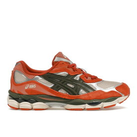 ASICS アシックス メンズ スニーカー 【ASICS Gel-NYC】 サイズ US_13(31.0cm) Oatmeal Forest Green Orange