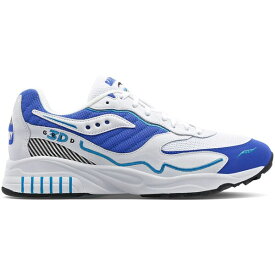 Saucony サッカニー メンズ スニーカー 【Saucony 3D Grid Hurricane】 サイズ US_7.5(25.5cm) White Royal