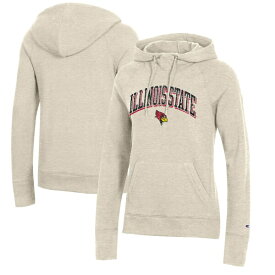 チャンピオン レディース パーカー・スウェットシャツ アウター Illinois State Redbirds Champion Women's Core 2.0 Fleece Pullover Hoodie Oatmeal