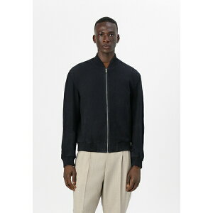 {X Y T_ V[Y MULLER - Leather jacket - dark blue