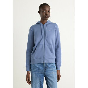 g~[qtBK[ fB[X p[J[EXEFbgVc AE^[ FLAG ZIP - Zip-up sweatshirt - blue moment