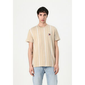 g~[qtBK[ Y T_ V[Y STRIPE TEE - Print T-shirt - beige