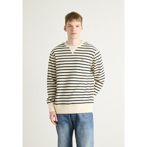 Kg Y T_ V[Y STRIPED C NECK - Sweatshirt - cream
