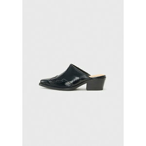 g~[ qtBK[ fB[X T_ V[Y WESTERN ABRASIVATO - Heeled mules - black
