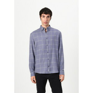 g~[qtBK[ Y Vc gbvX CHECK SHIRT - Shirt - blue moment