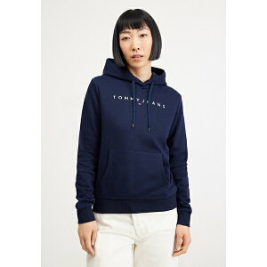g~[qtBK[ fB[X p[J[EXEFbgVc AE^[ LINEAR HOODIE - Sweatshirt - dark night navy