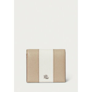 t[ fB[X z ANZT[ TWO-TONE LEATHER COMPACT WALLET - Wallet - beige/soft white